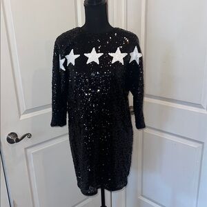 Aidan Mattock Black Sequin Dress.            NEXT DAY SHIPPING